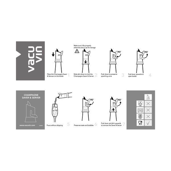 Tappo per chamapagne in acciaio inox – VacuVin-image-4