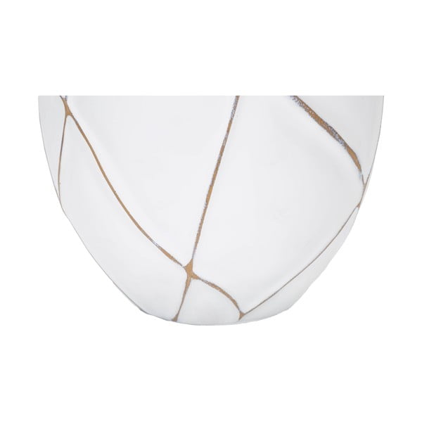 Lampada da tavolo con paralume in tessuto bianco e crema (altezza 60 cm) Lines - Mauro Ferretti-image-4