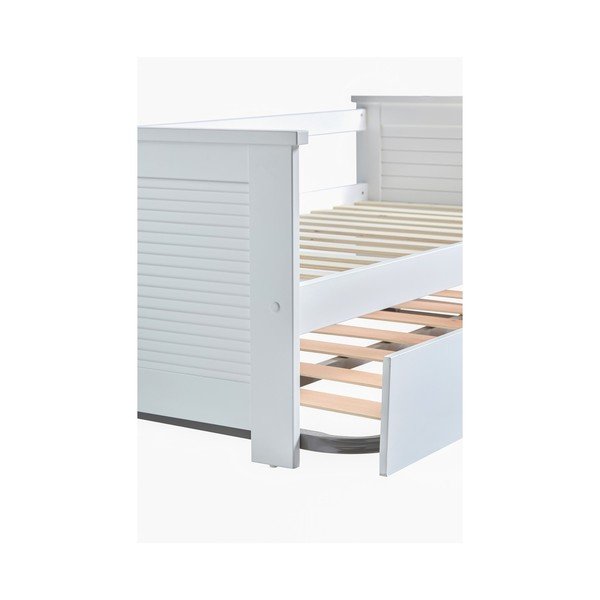 Divano letto bianco Maui, 90 x 190 cm - Marckeric-image-2