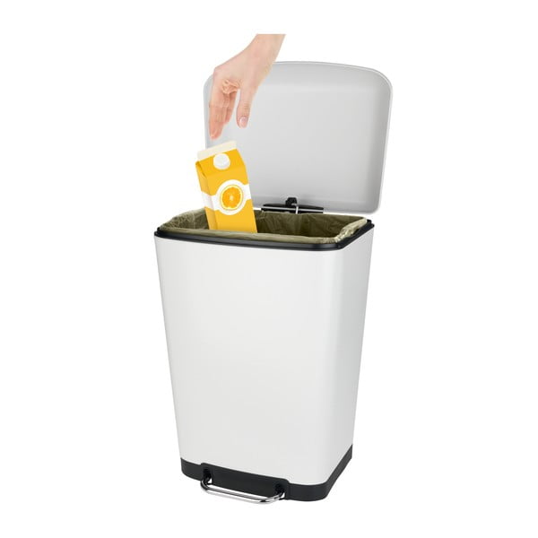 Cestino a pedale bianco , 30 l - Wenko-image-2