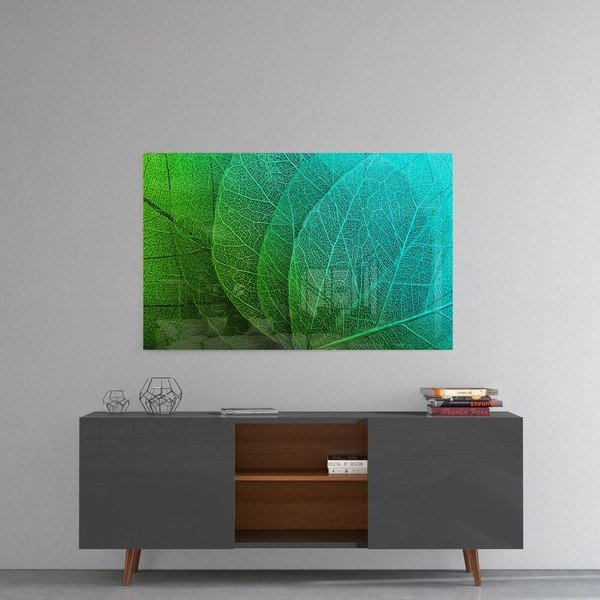 Pittura su vetro Foglia verde - Insigne-image-1
