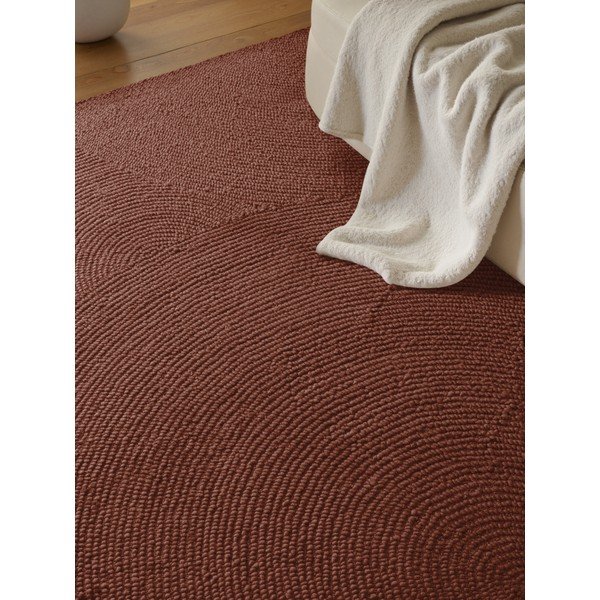 Tappeto color mattone in lana tessuto a mano 80x150 cm Calmio – Hanse Home-image-1