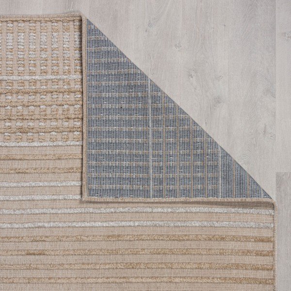 Tappeto in ciniglia lavabile beige 200x320 cm Elton - Flair Rugs-image-3