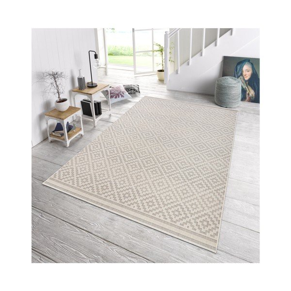Battistrada grigio e crema adatto all'esterno Prato, 80 x 200 cm - NORTHRUGS-image-1