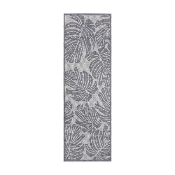 Runner da esterno grigio e beige , 700 x 300 cm Monstera - NORTHRUGS