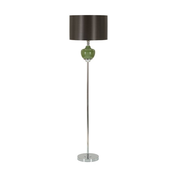 Lampada da terra grigio-verde con paralume in tessuto (altezza 160 cm) Eva - Mauro Ferretti