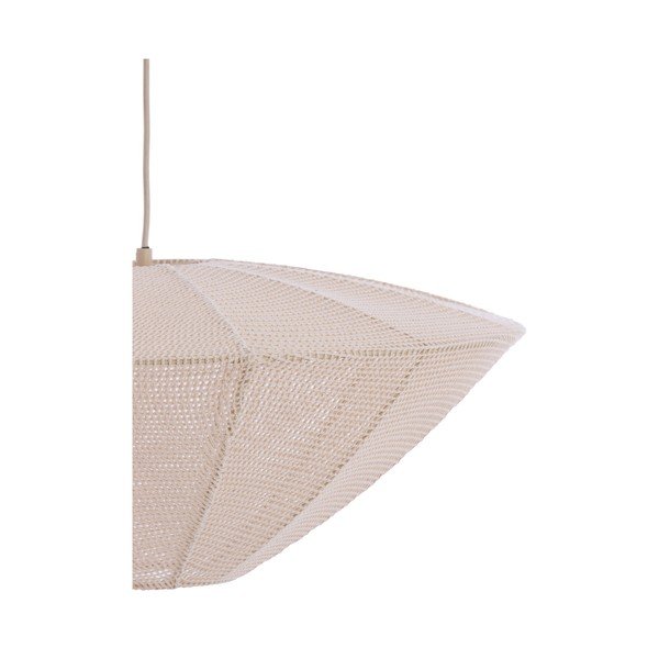 Lampadario color crema con paralume in tessuto Satilla – Light & Living-image-4