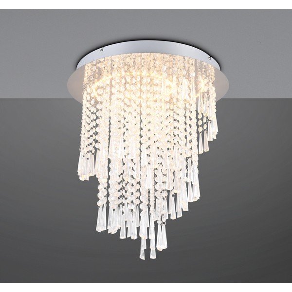 Apparecchio a soffitto LED in argento ø 45 cm Pomp - Reality-image-1