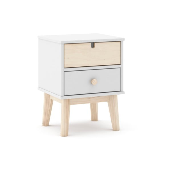 Comodino bianco per bambini Estefania - Marckeric-image-2