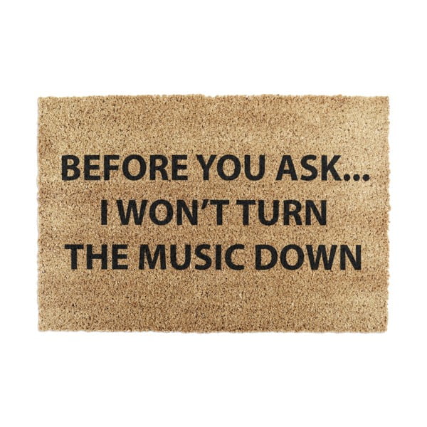 Zerbino in cocco 40x60 cm Loud Music - Artsy Doormats