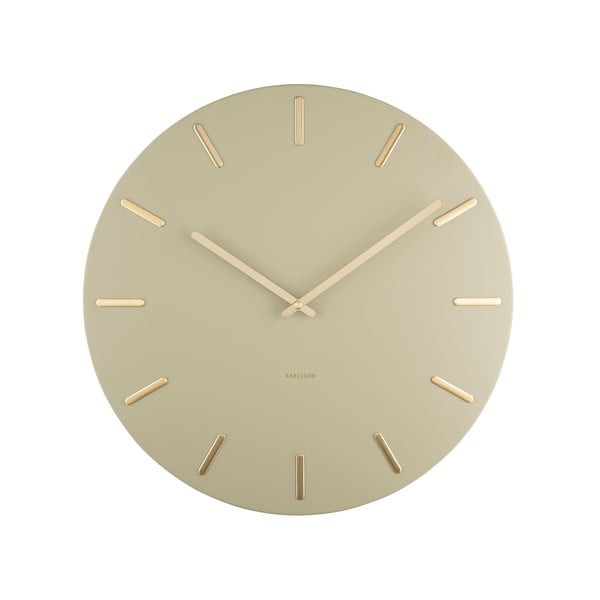 Orologio da parete verde oliva , ø 45 cm Charm - Karlsson