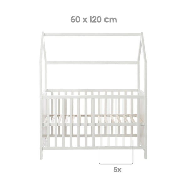 Culla bianca 60x120 cm - Roba-image-3