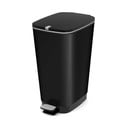 Cestino per la spazzatura nero opaco in plastica con pedale 45 l Chic Bin L – KIS