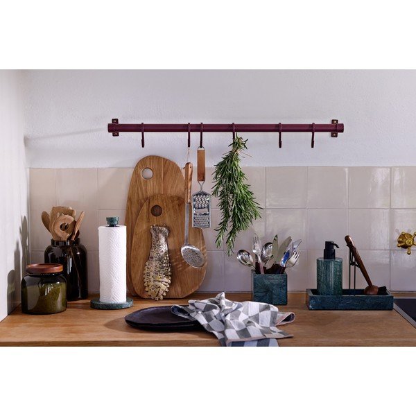 Attaccapanni da parete burgundy in acciaio inox 70 cm Hang-It – Mette Ditmer Denmark-image-4
