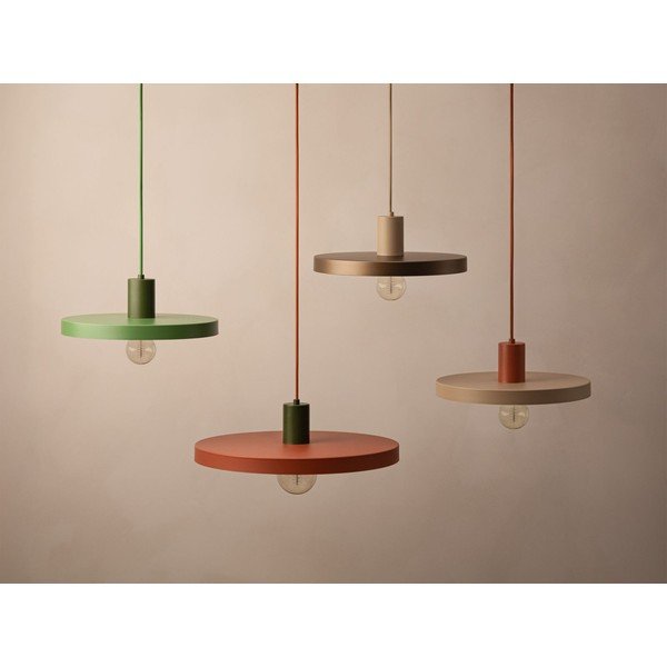 Lampadario beige in metallo ø 30 cm Ori – Micadoni -image-1