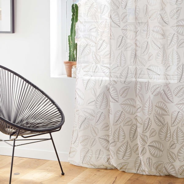 Tenda in voile beige 140x240 cm Alma - douceur d'intérieur-image-3