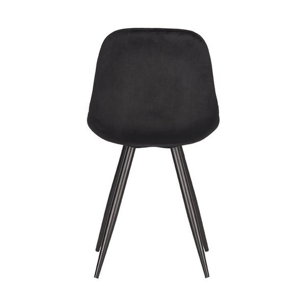 Sedie da pranzo in velluto nero in un set di 2 pezzi Capri - LABEL51-image-4