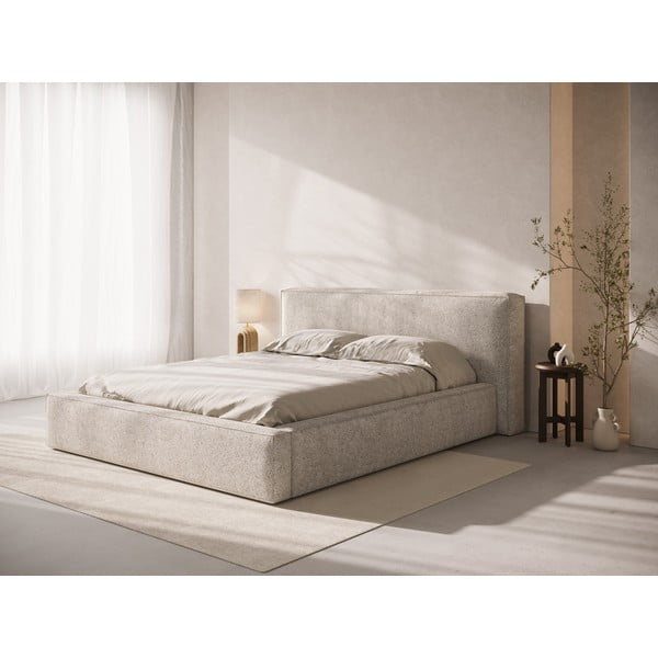 Testiera beige in imbottito 249x100 cm Olivia – Micadoni -image-1