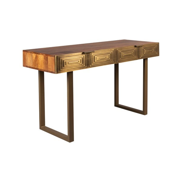 Consolle con piano in legno di mango, lunghezza 140 cm Volan - Dutchbone-image-2
