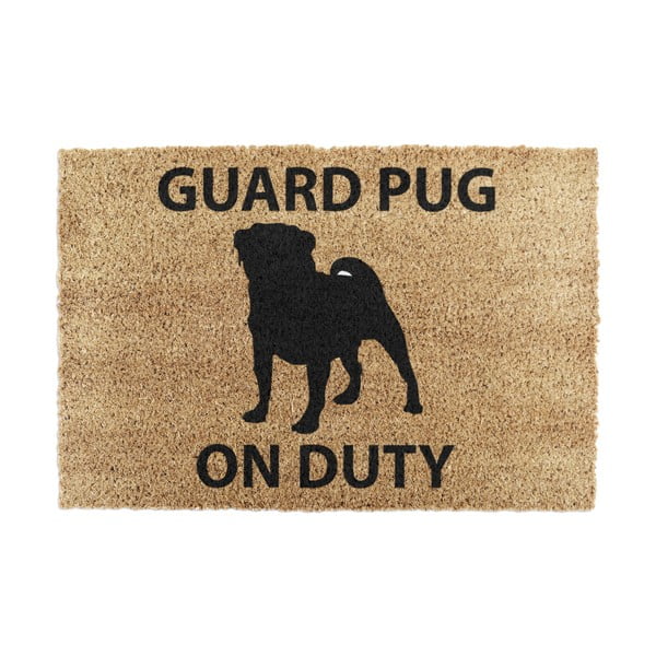 Zerbino in cocco 40x60 cm Guard Pug - Artsy Doormats