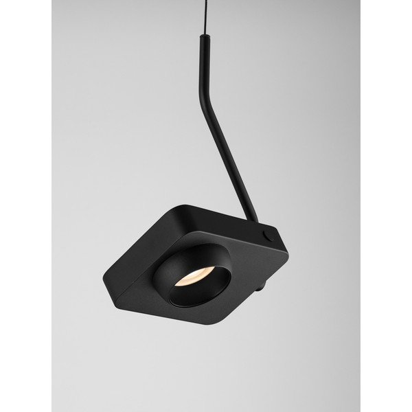Lampadario LED nero in alluminio con struttura flessibile/con intensità regolabile Kedros – Nova Luce-image-1