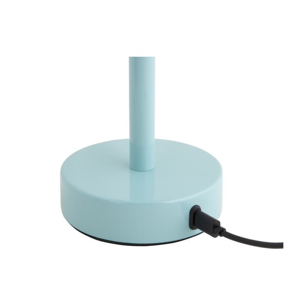 Lampada da tavolo a LED di colore azzurro con paralume in metallo (altezza 24,5 cm) James - Leitmotiv-image-4