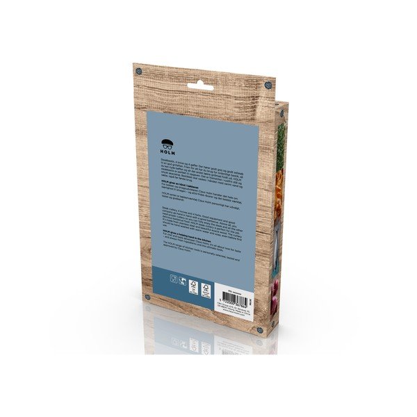 Set di coltelli da carne argentati/di colore naturale in acciaio inox 8 pz – Holm-image-4