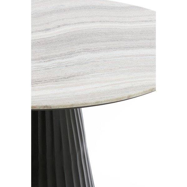 Tavolo da pranzo rotondo con piano in marmo ø 100 cm Rianne – Light & Living-image-2
