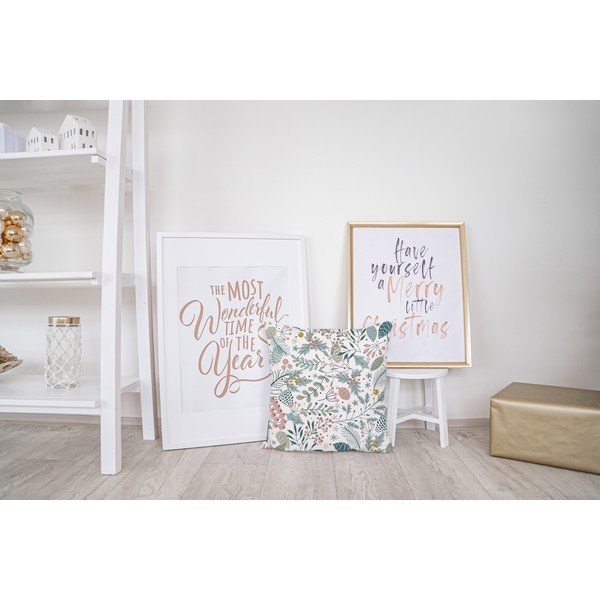 Cuscino decorativo con motivo natalizio 45x45 cm Pastel Christmas - Butter Kings-image-2