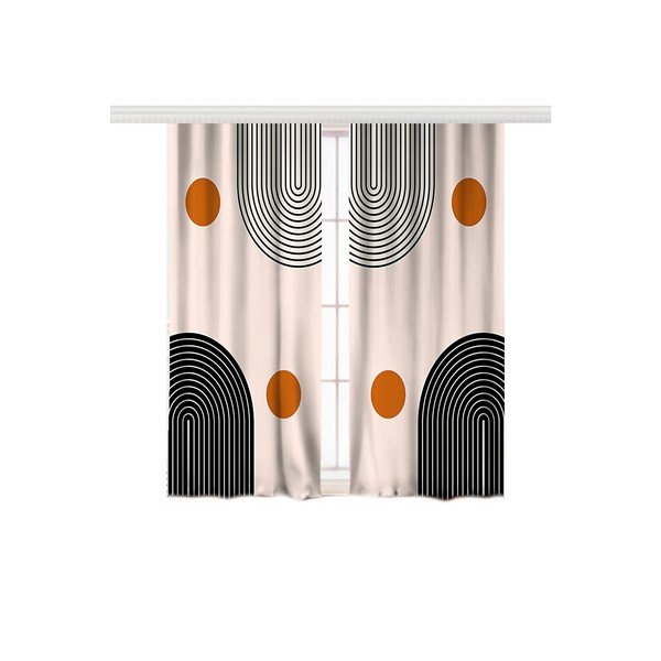 Tende beige in set di 2 - Mila Home