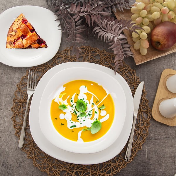 Set da pranzo in vetro 18 pz LUNA – Orion-image-1