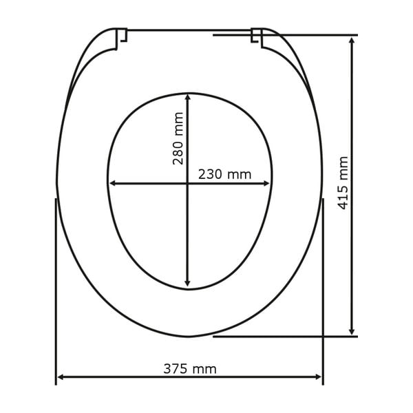 Sedile per wc grigio chiaro con chiusura facilitata , 44,5 x 37,5 cm Samos - Wenko-image-3