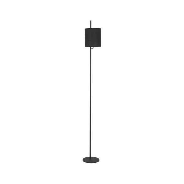 Lampada da terra nera in metallo (altezza totale 176 cm) Yama – Nova Luce