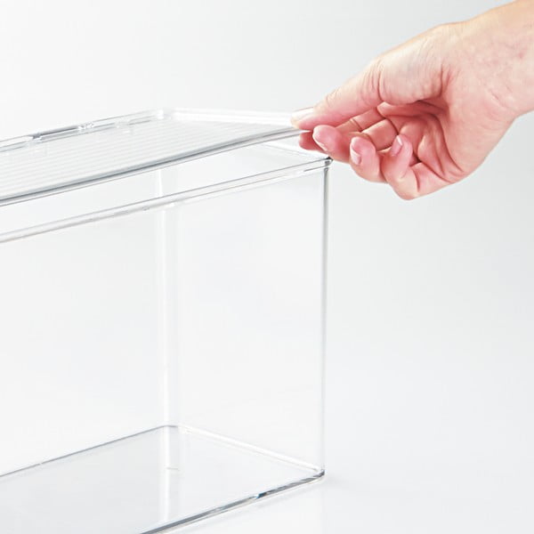 Scatola trasparente con coperchio , 14,5 x 34 cm Binz - iDesign-image-1