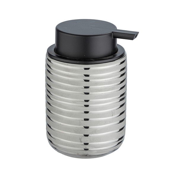 Dispenser di sapone in ceramica argento 0,28 l Vilalba - Wenko