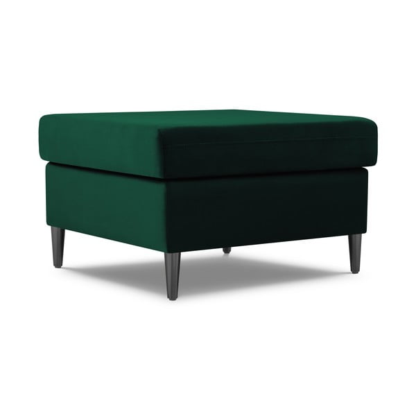 Poggiapiedi verde con rivestimento in velluto Kyoto – Cosmopolitan Design-image-1