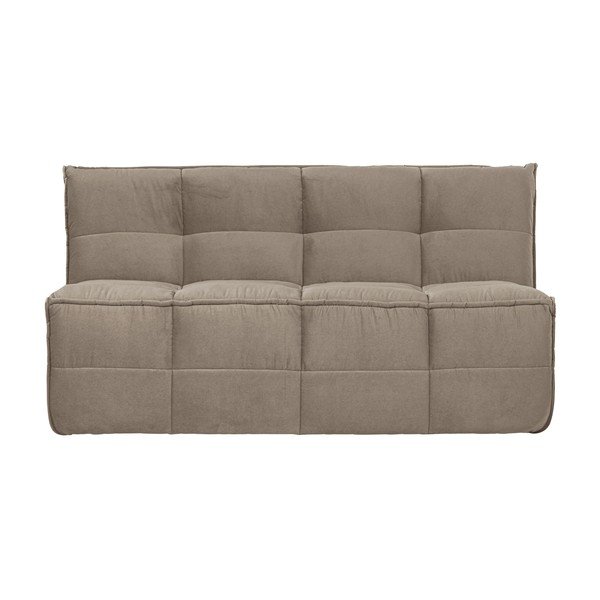 Panchina grigio tortora in imbottito con rivestimento in velluto Cluster – vtwonen