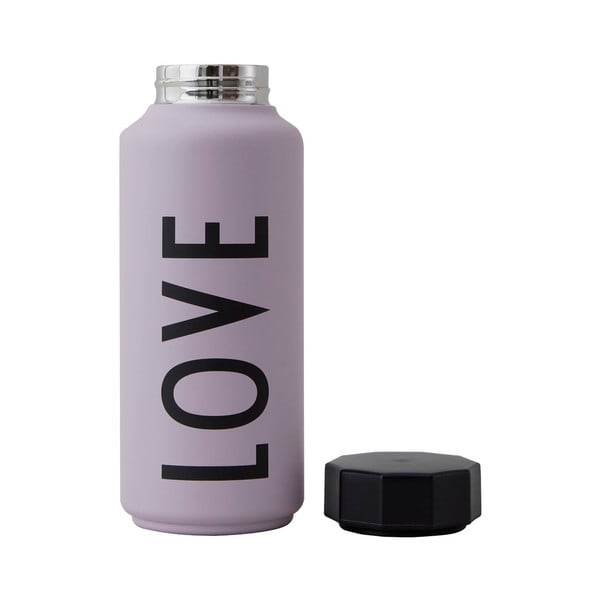 Bottiglia termica viola , 500 ml Love - Design Letters-image-1