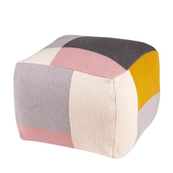 Pouf multicolore Block - sømcasa