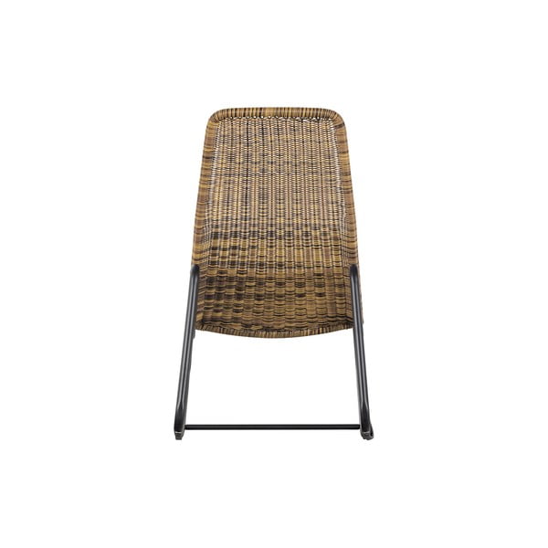 Sedia a dondolo da giardino in rattan Tom - WOOOD-image-3