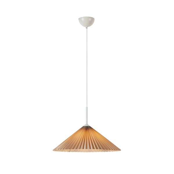 Lampada a sospensione beige ø 50 cm Plisado - Markslöjd