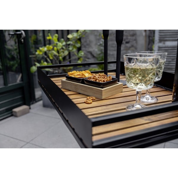 Set di 2 ciotole da portata in ceramica nera con vassoio Elo - Wenko-image-3