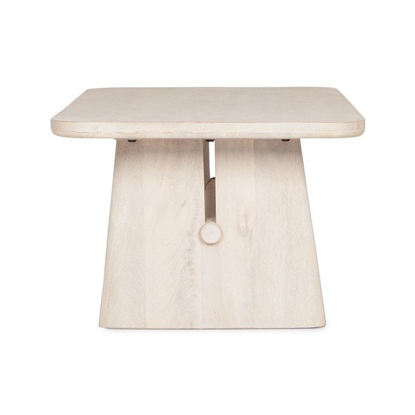 Tavolino da salotto colore naturale chiaro in mango massiccio 60x110 cm Elisheva – Bizzotto-image-2