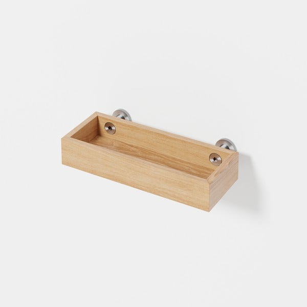 Mensola da bagno a parete in legno di quercia Yoku - Wireworks-image-1