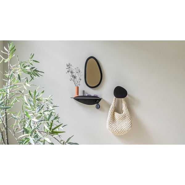 Mensola nera in metallo 34 cm Pipa – Spinder Design-image-3