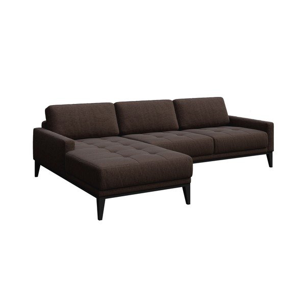 Divano angolare marrone Musso Tufted, angolo sinistro - MESONICA-image-2