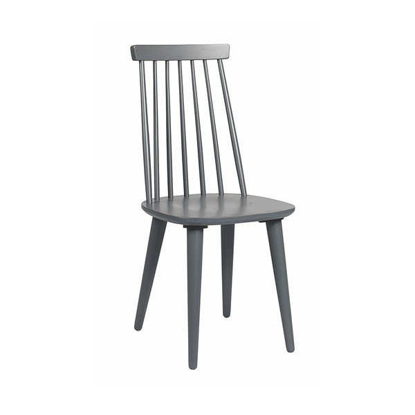 Sedia da pranzo in legno di gomma grigio Lotta - Rowico