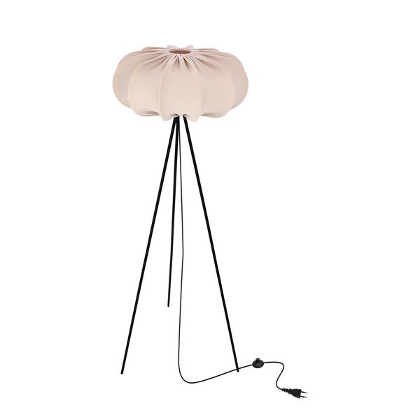 Lampada da terra beige con paralume in tessuto (altezza totale 147 cm) Cafee – Candellux Lighting