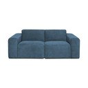 Divano componibile blu con rivestimento in velluto a coste 202 cm Sting – Scandic