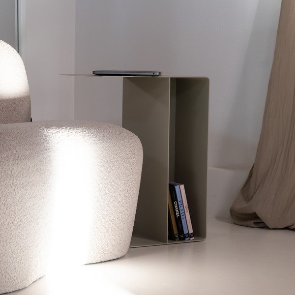 Tavolino in acciaio 40x30 cm Slide High – Spinder Design-image-2